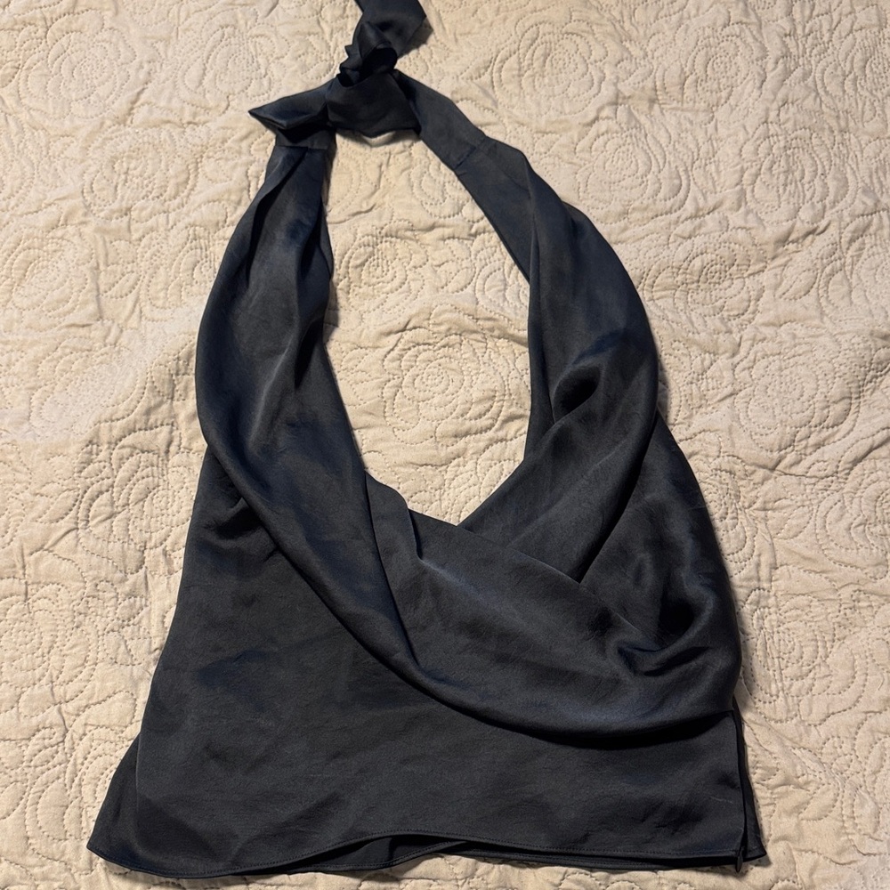 Wilfred  Black Halter Top